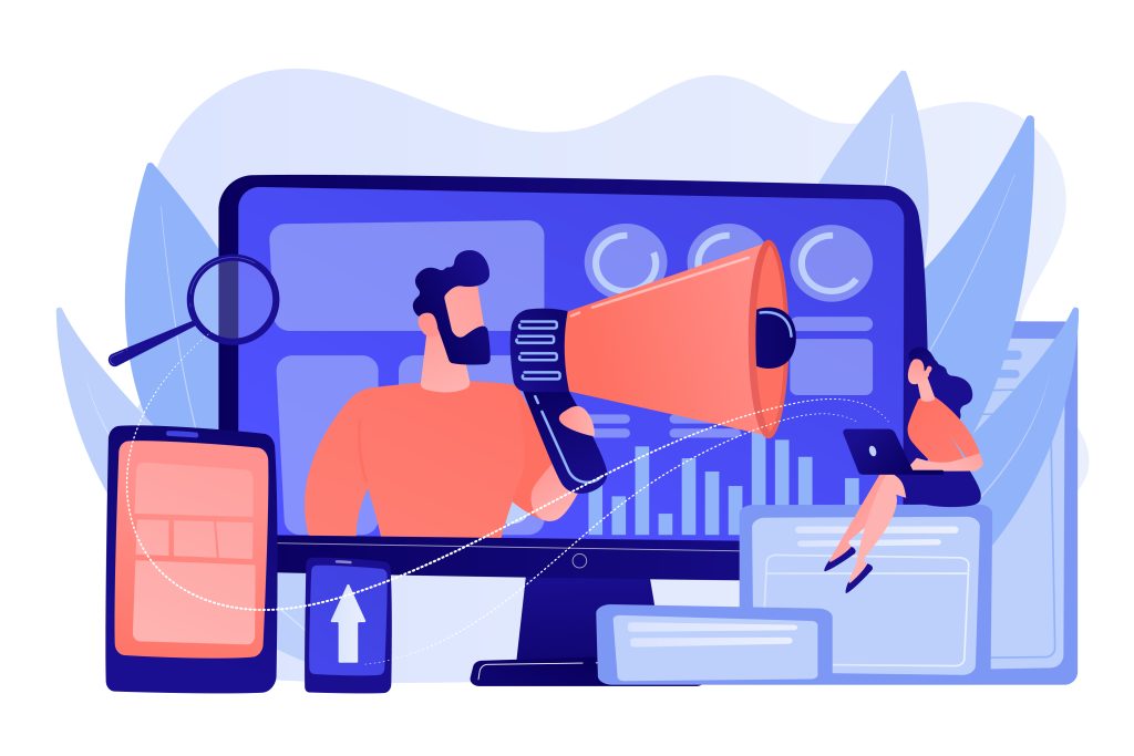 Illustration marketing digital