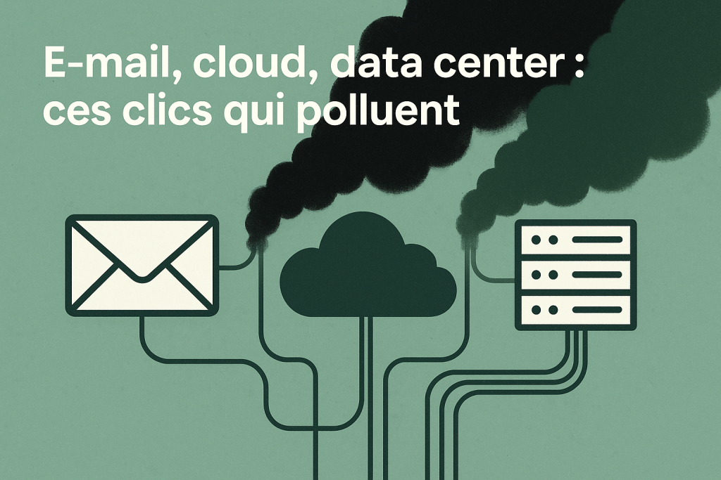Image d'illustration article de blog DTD : E-mail, cloud, data center : ces clics qui polluent
