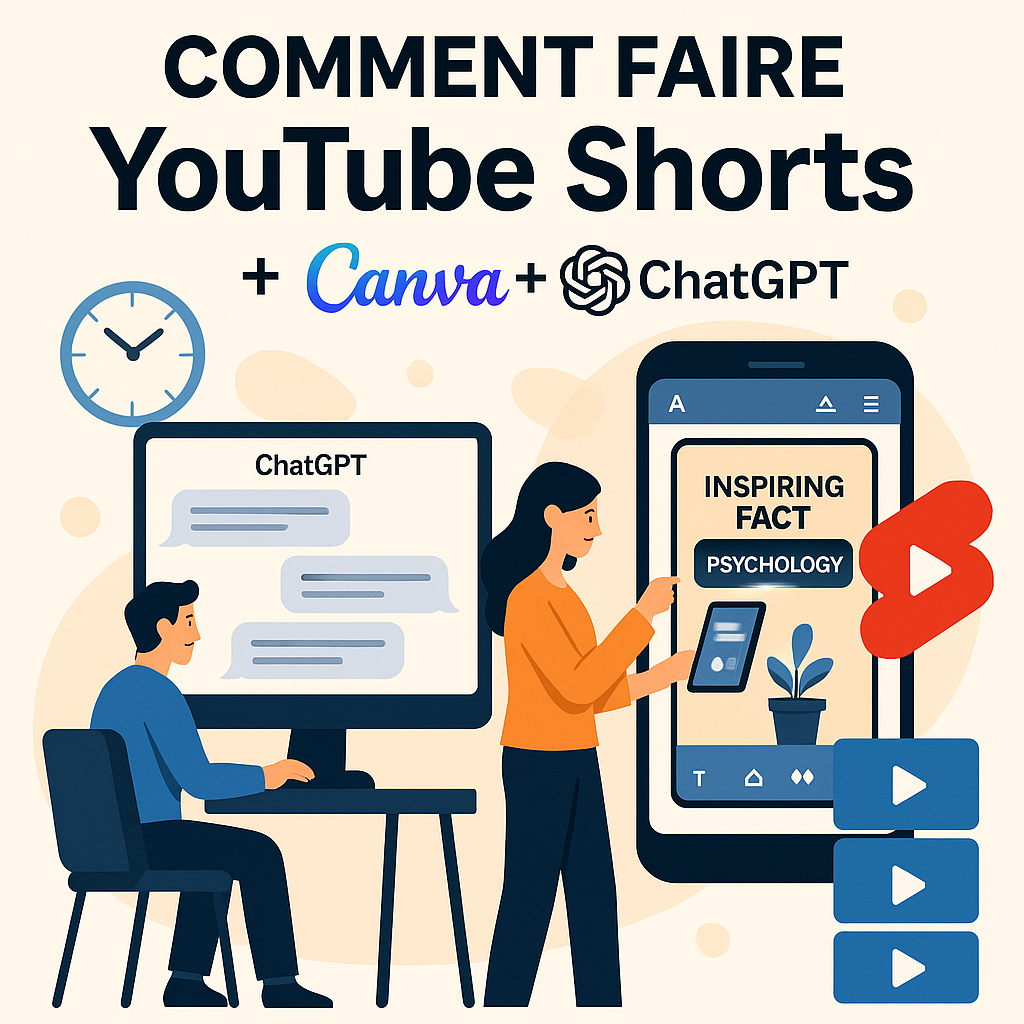Image d'illustration article de blog DTD : Comment faire 100+ YouTube Shorts en 7 Minutes !