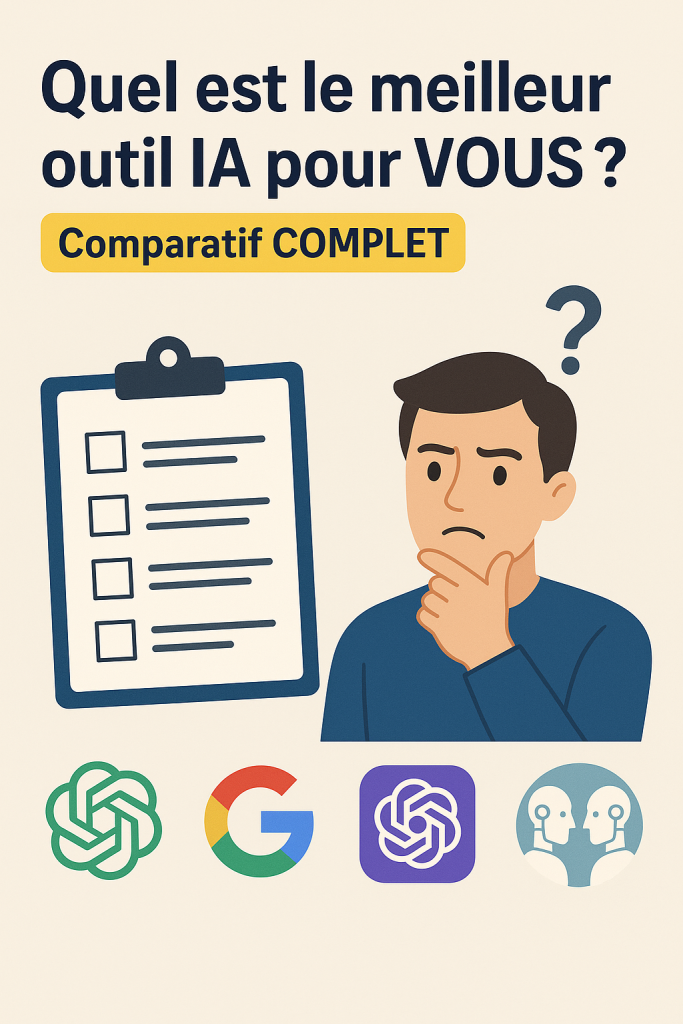 Image d'illustration article de blog DTD : Quel est le meilleur outil IA pour VOUS ? Comparatif COMPLET